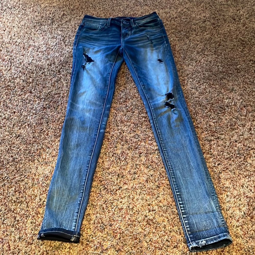 Buckle Black skinny jeans